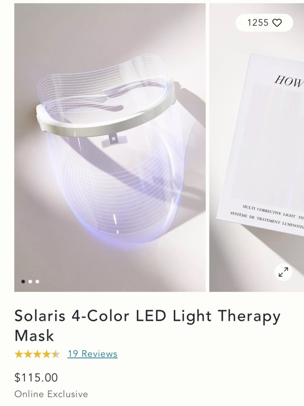 SLNY How To Glow LED Light Therapy System - White